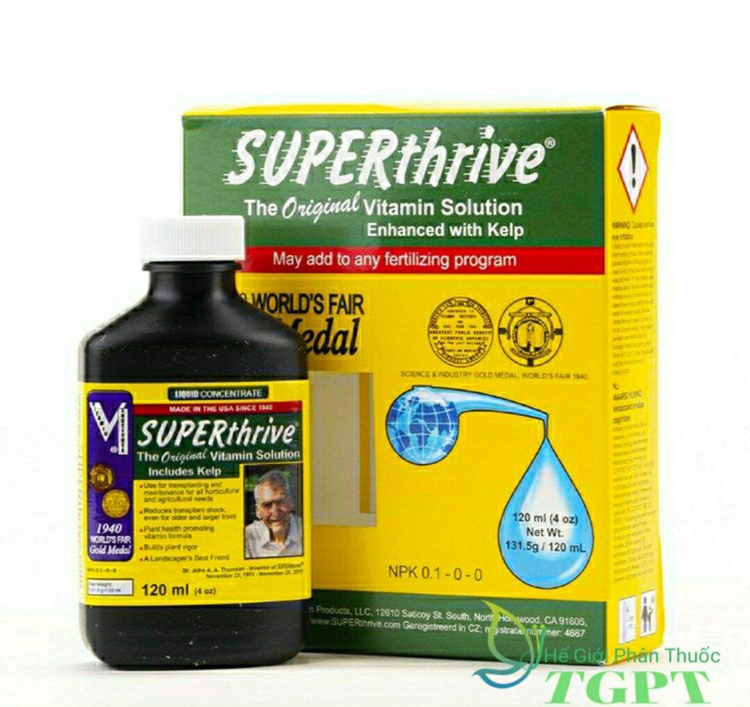 Siêu phẩm tăng trưởng cho cây superthrive 120ml - siêu kích rễ tăng trưởng dùng cho lan, hoa hồng và cây cảnh - nhập khẩu mỹ