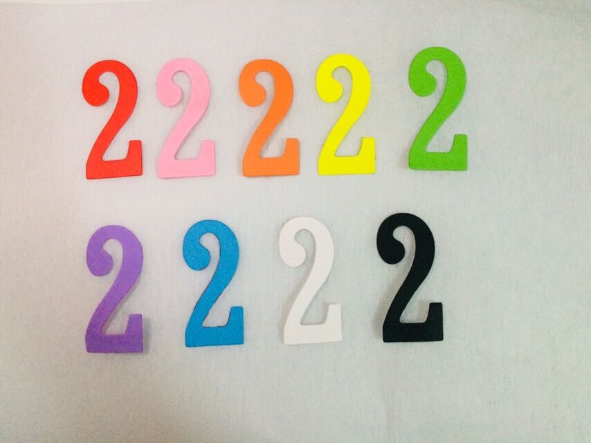 Set chữ số cắt sẵn từ 0-9 (20 pcs)