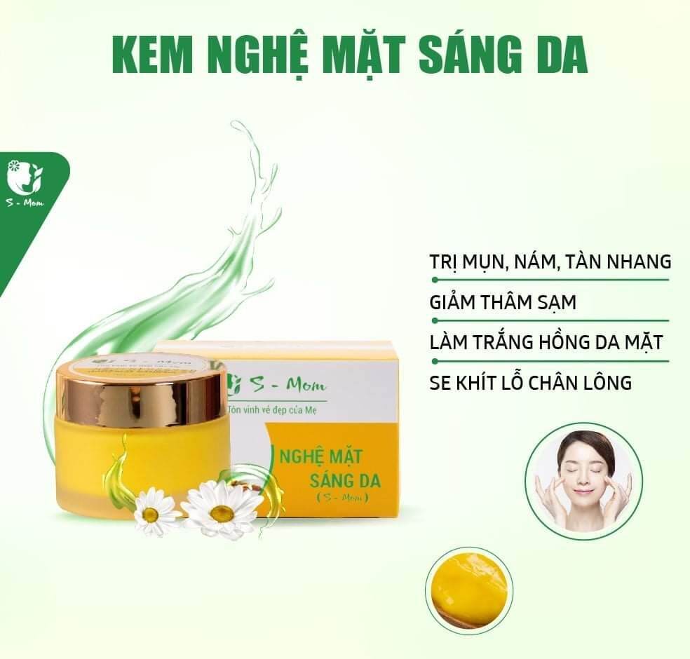 Kem Nghệ Mặt Dưỡng Da Trắng Hồng - Trị Mụn Thâm Nám Tàn Nhang Hiệu Quả