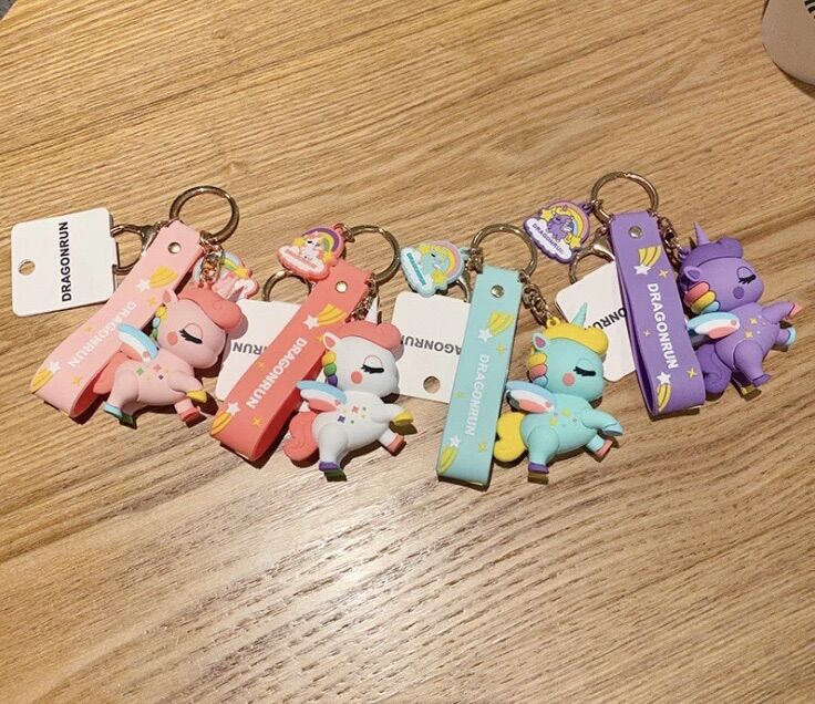 [HCM]Móc khoá kỳ lân unicorn 7 màu