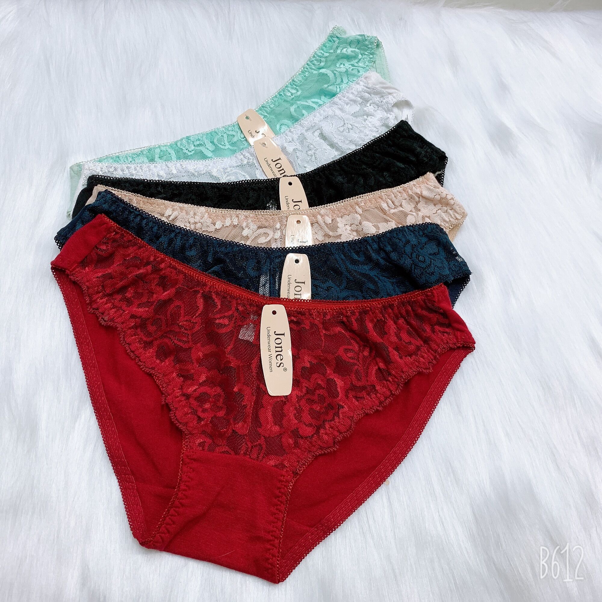 Quần lót nữ JONES cotton phối ren