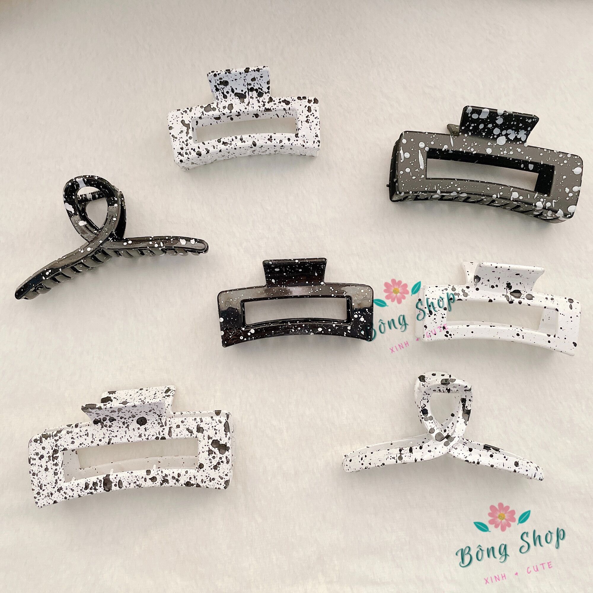 [Thanh lý] Kẹp tóc họa tiết bò sữa hottrend xinh xắn mới về