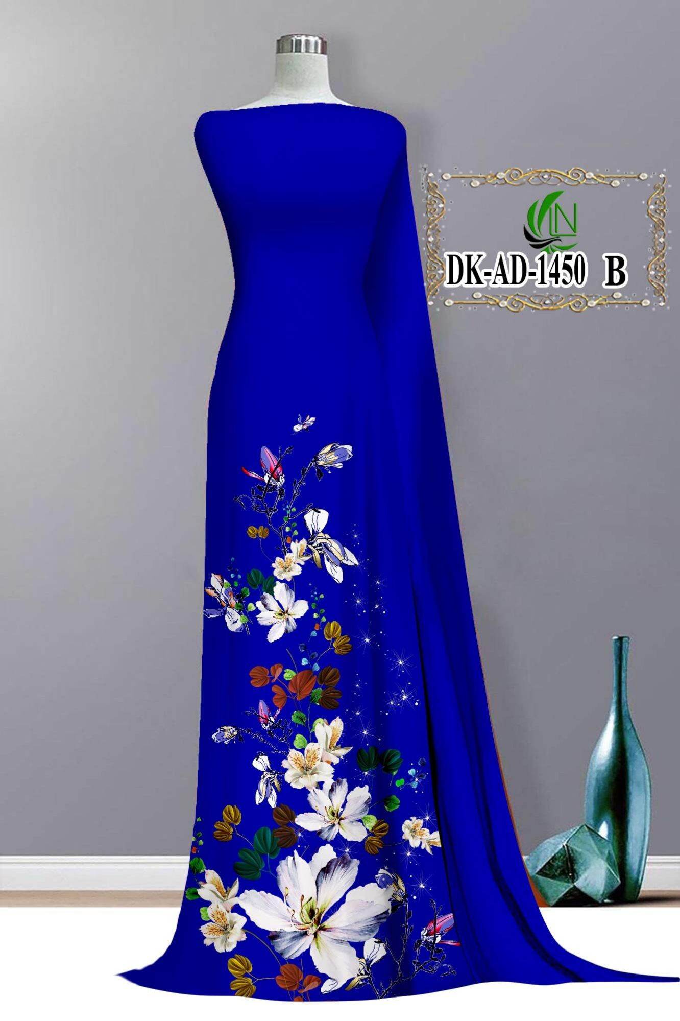 Vải áo dài 3d\nguyên bộ vải