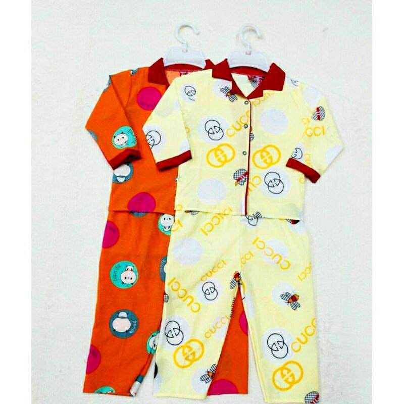 [HCM]Đồ Bộ Pijama Lụa Bé Gái Quần Dài - M60
