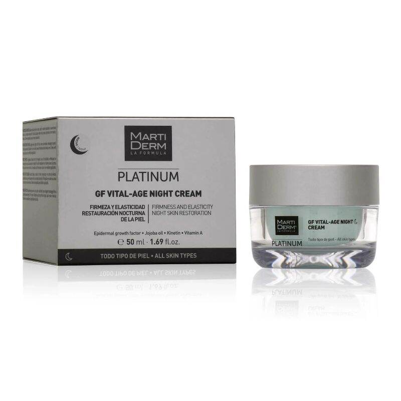 [Hcm]Kem T.r.i. Mụn Trẻ Hóa Da Ban Đêm Martiderm Platinum Gf Vital Age Night Creamkem Dưỡng Phức Hợp 1% Retinol