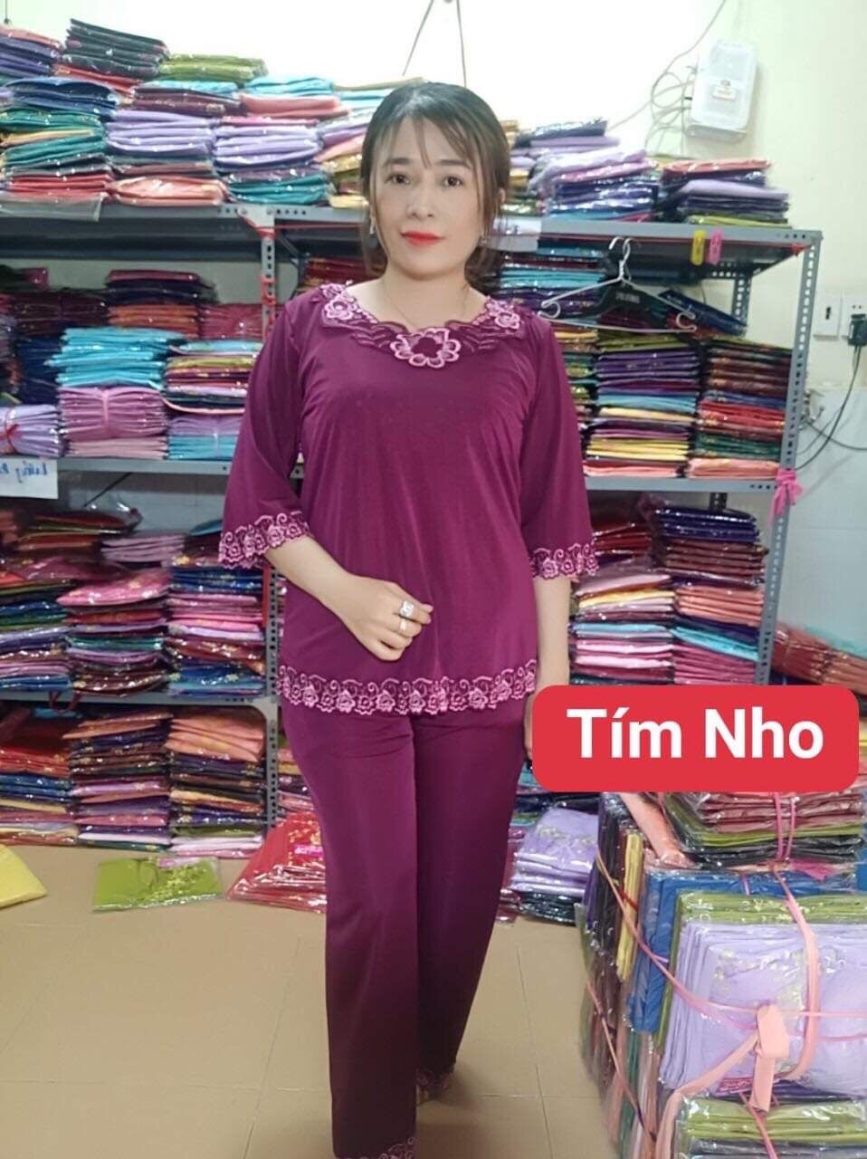 [HCM]Đồ bộ thun lạnh quần dài tay lỡ