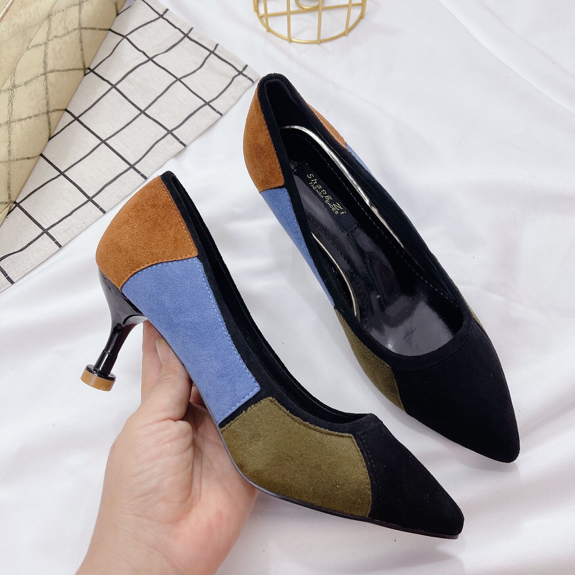 GIẦY CAO GÓT NỮ 7cm ,MŨI NHỌN