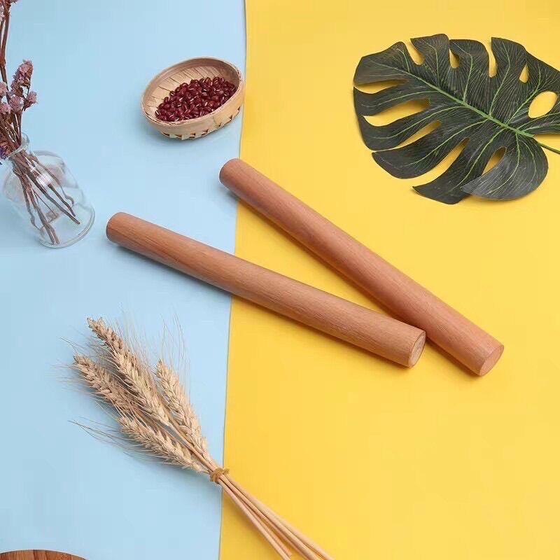 Cán lăn bột gỗ 30cm