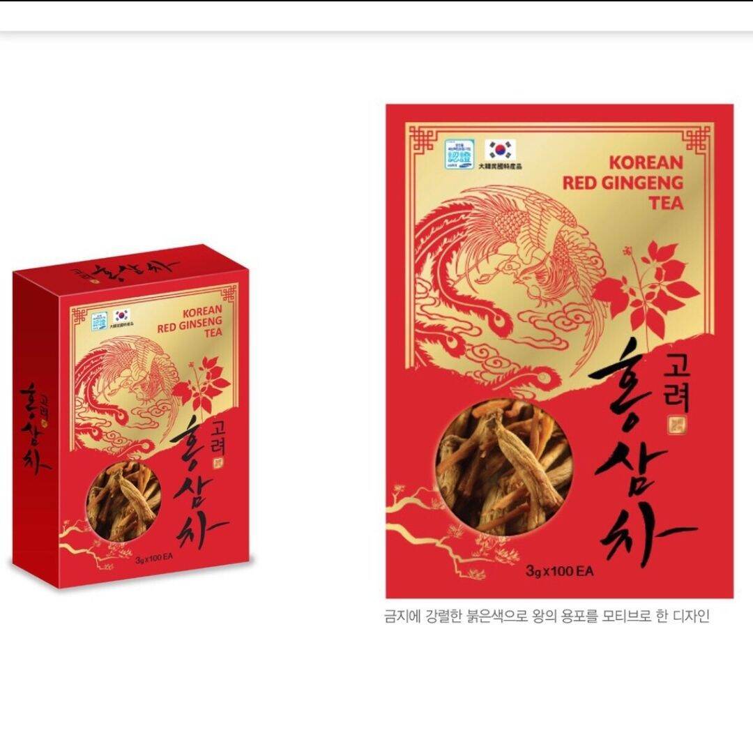 Trà Hồng Sâm Jeong Won Hàn Quốc Hộp 100 Gói,PP Nhân Sâm Ánh Dương.