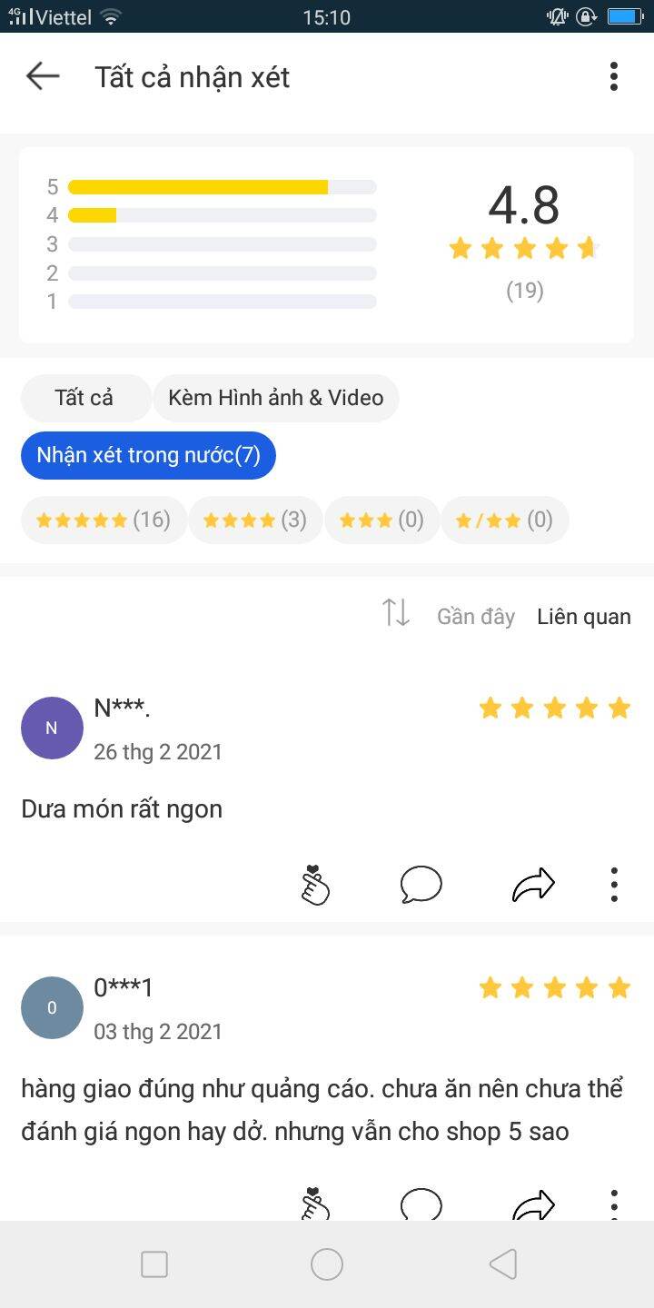 Dưa món củ kiệu 1kg [mắm cá cơm nguyên chất]