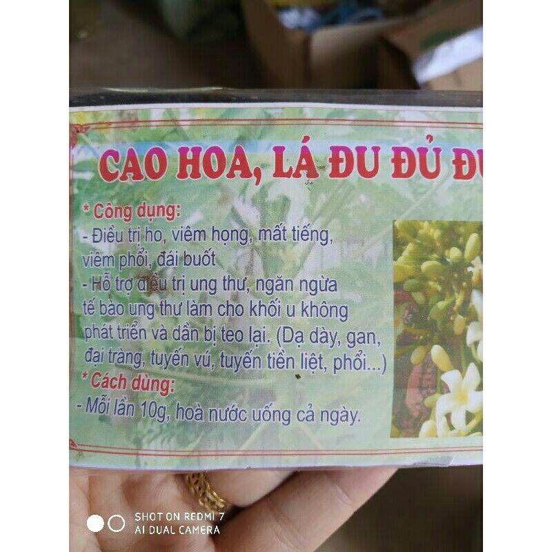 200g cao hoa lá đu đủ cô đặc dạng miếng