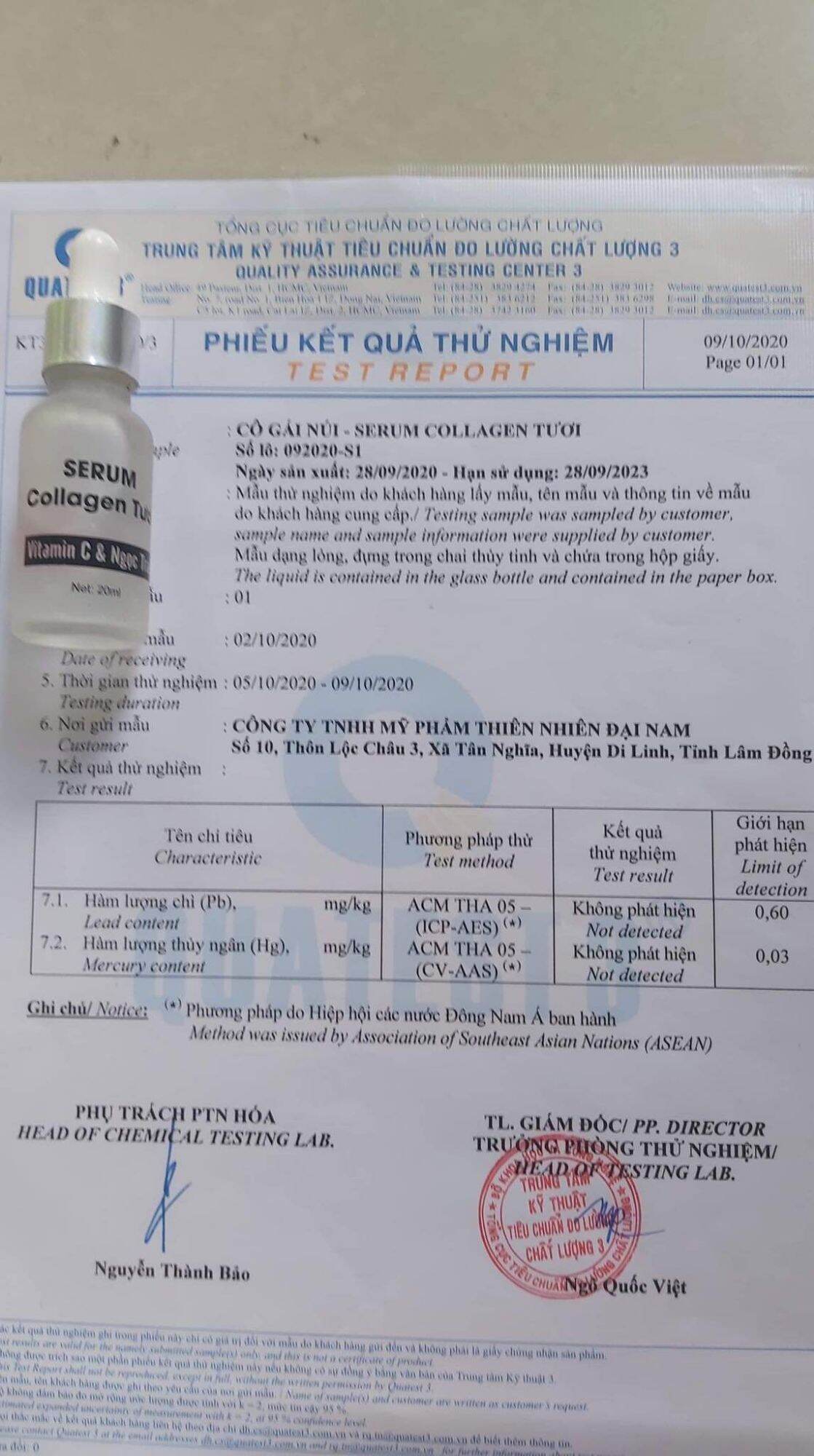 serum colagen tươi CÔ Gái Núi