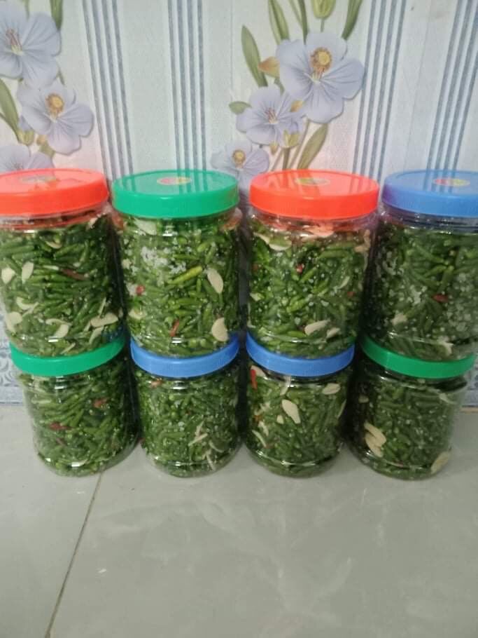 Ót sóc tỏi muối lọ 400g =100k