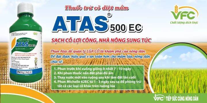 ATAS 500EC - Thuốc diệt cỏ mầm trên cây trồng cạn