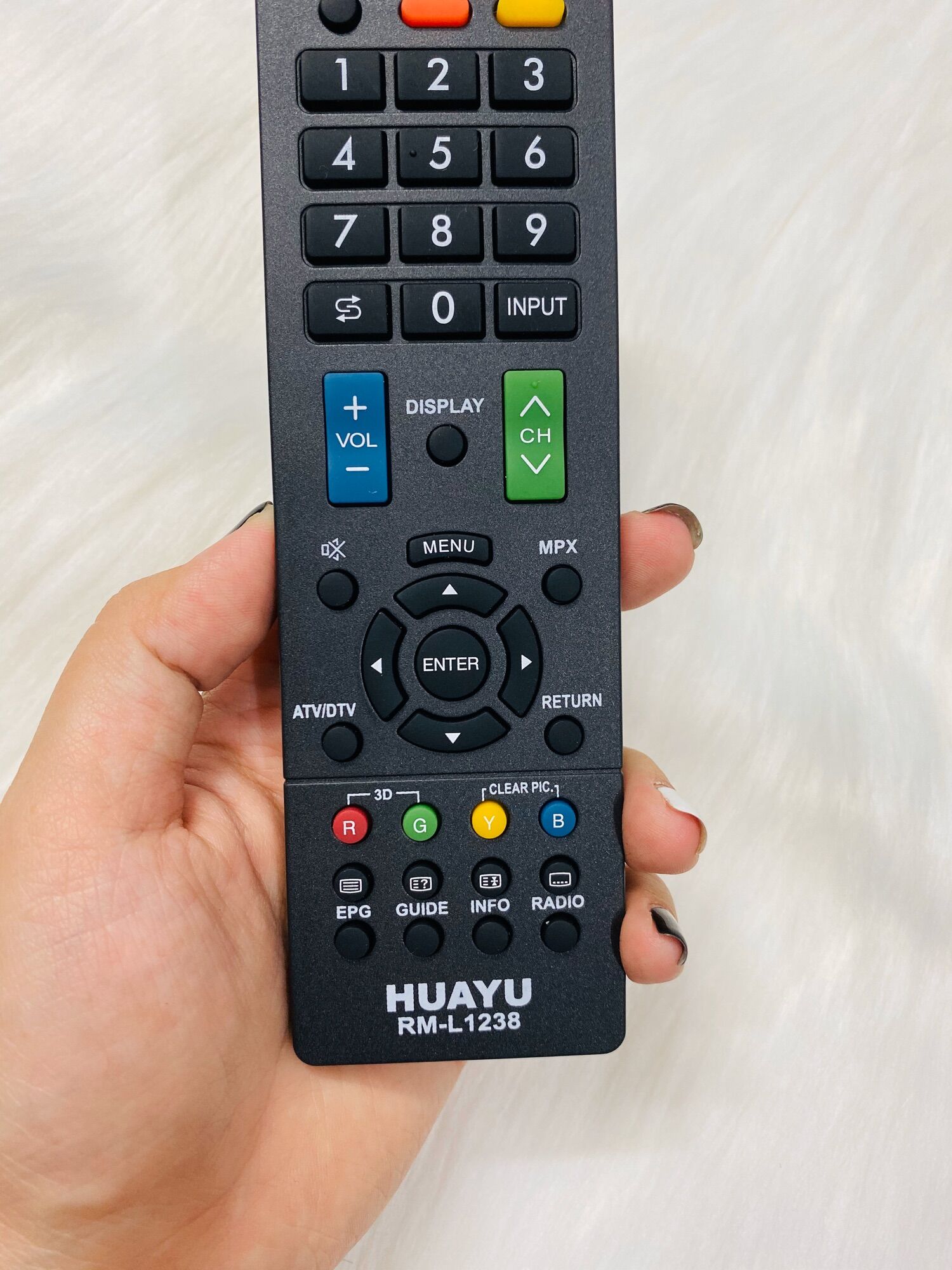 [HCM]REMOTE ĐIỀU KHIỂN TIVI SHARP HUAYU RM- L1238