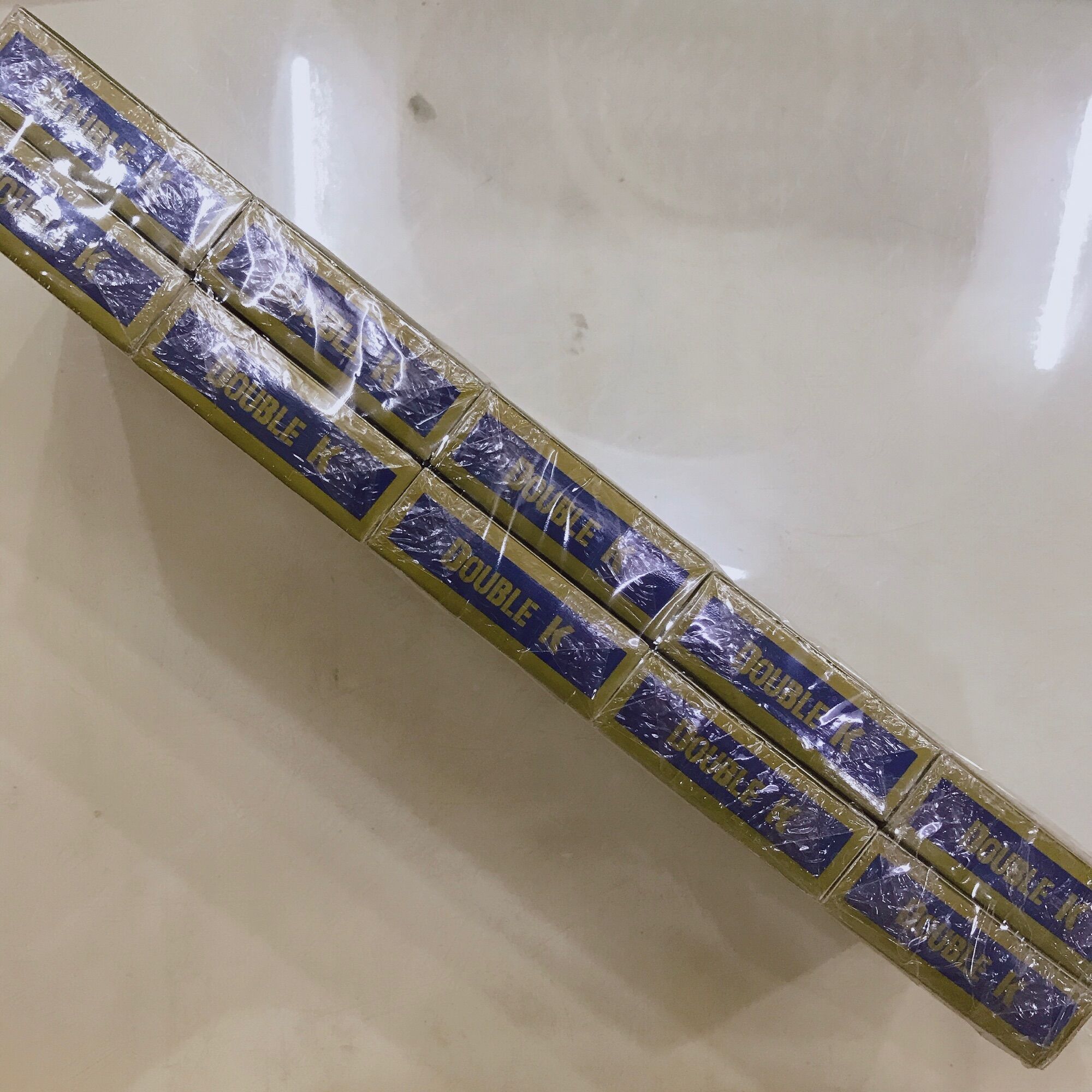 Lốc 10 bộ bài tây 52 lá Double K - xanh