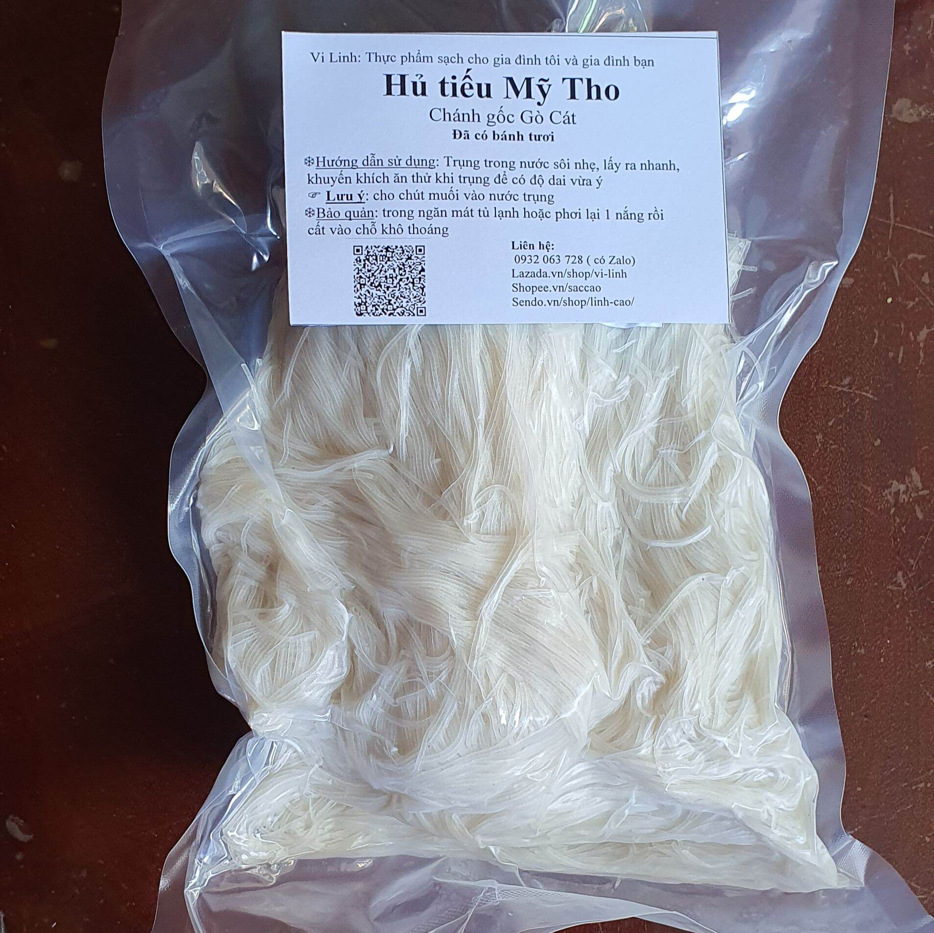 1 kg hủ tiếu Mỹ Tho chánh gốc - bánh tươi đã hút chân không