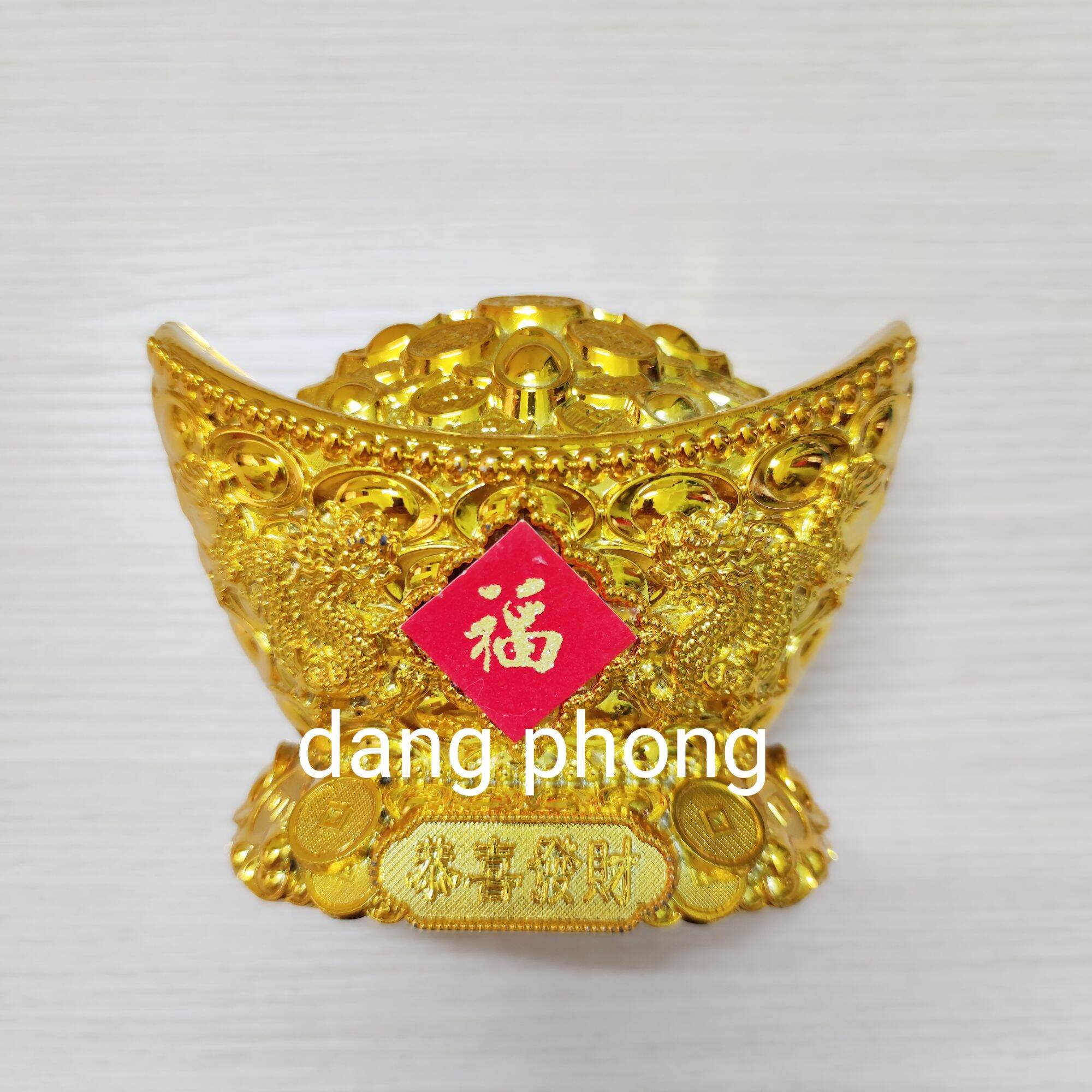 Thỏi vàng rồng 15cm trang trí tháp tỏi