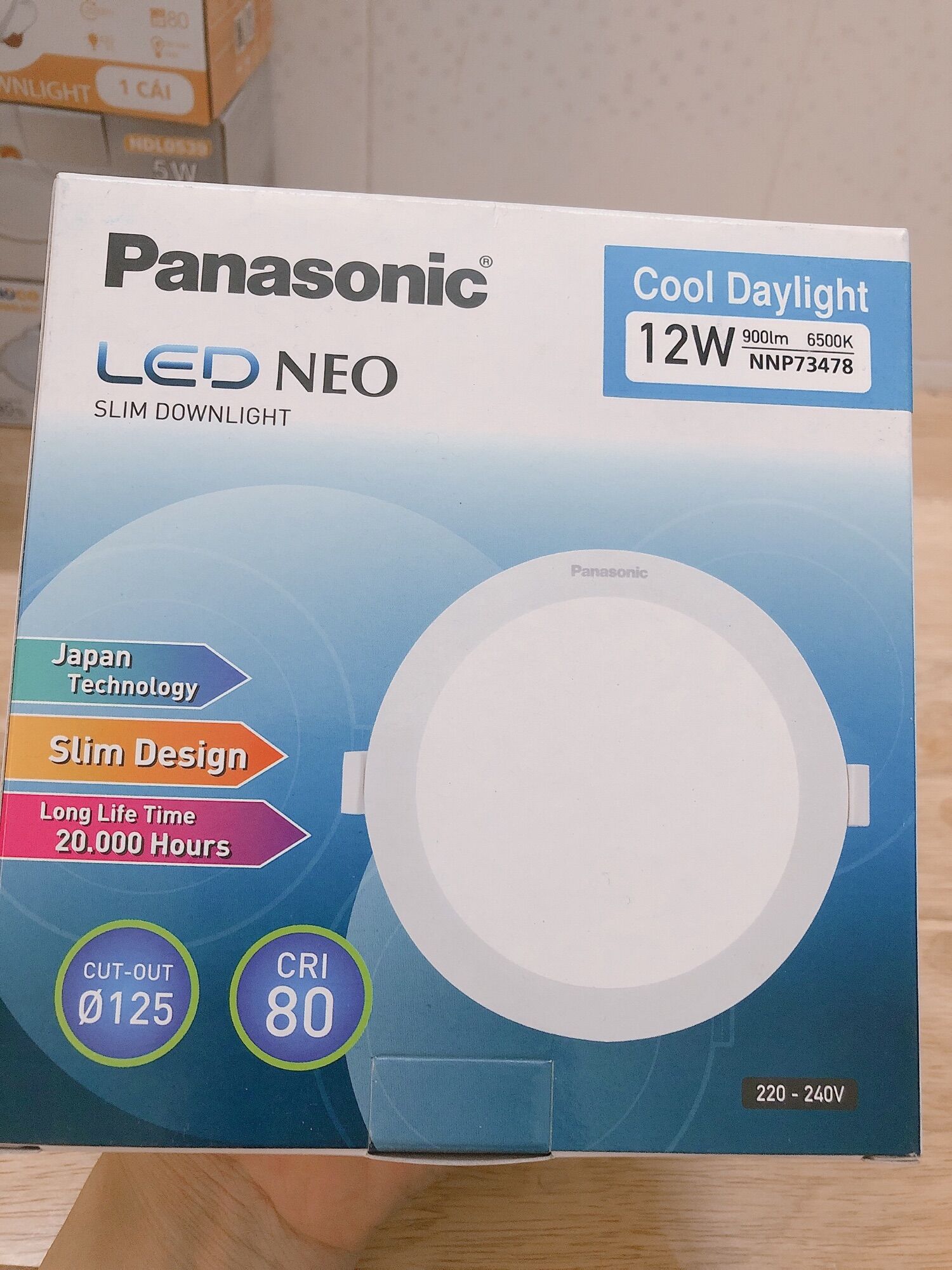 Đèn led âm Trần 12w panasonic