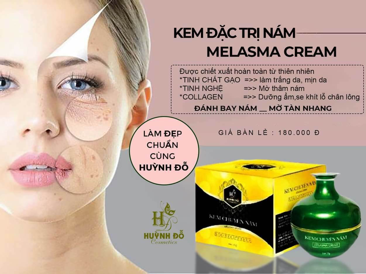 Kem Nám Huỳnh Đỗ Trị Nám Tàng Nhang Và Dưởng Trắng