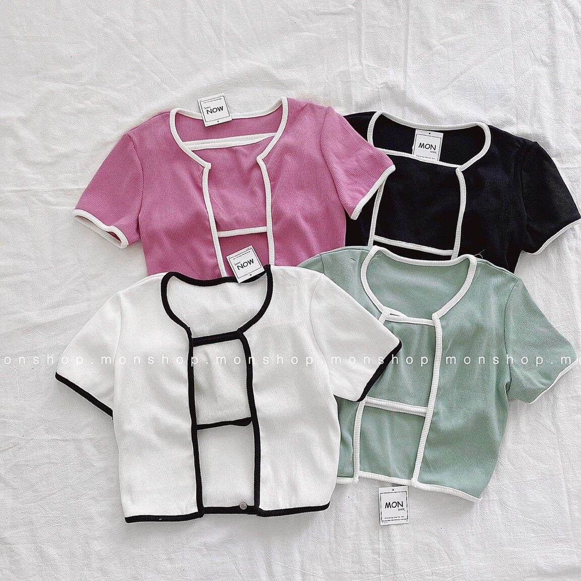 Set 2 áo cúp ngực kèm áo khoác viền