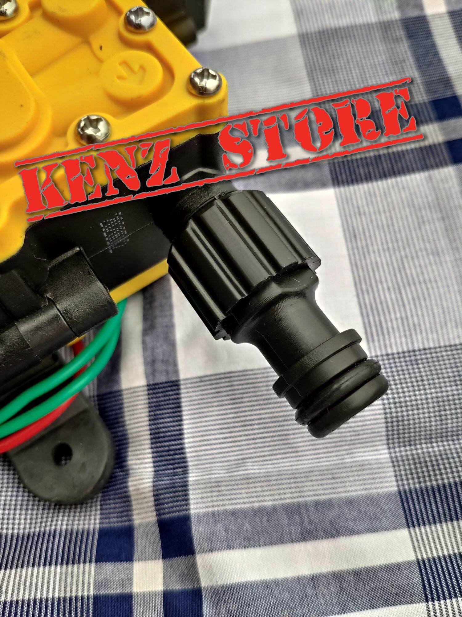 Đầu nối nhanh lắp bơm đôi mini 12v ra ống 12mm