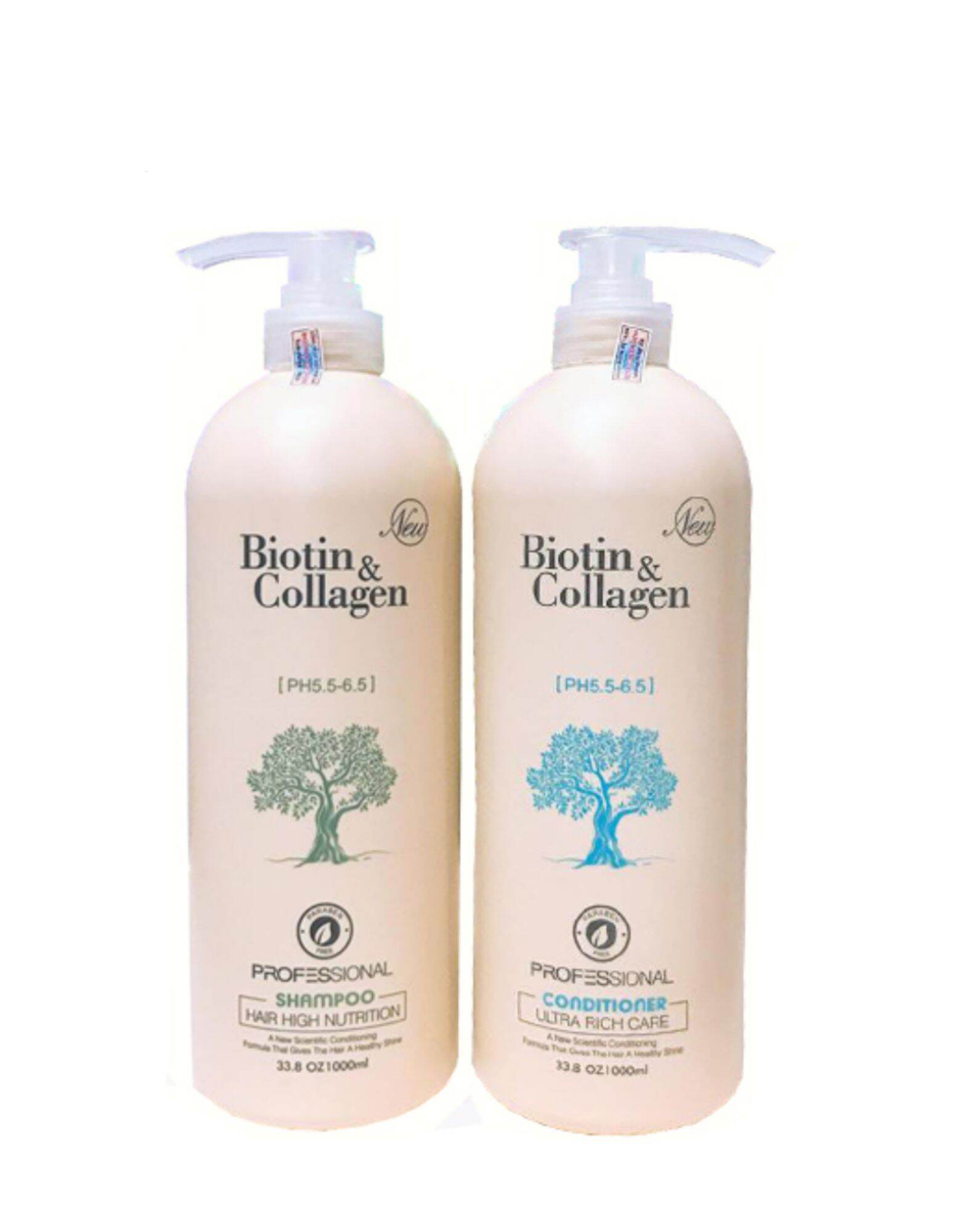 Cặp dầu gội, dầu xã biotin collagen phục hồi chống rụng và kích thích mọc tóc 1000ml
