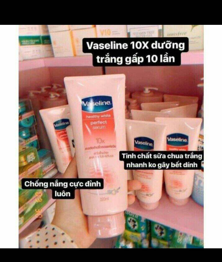 Vaseline 50X Dưỡng Trắng Da