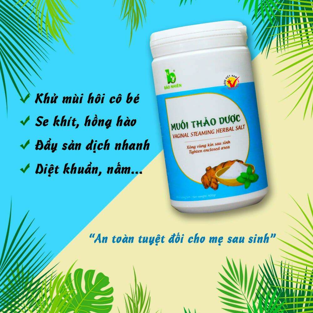 [350Gr] Muối Thảo Dược Xông Vùng Kín Bảo Nhiên - Cho Mẹ Sau Sinh (Việt Nam)