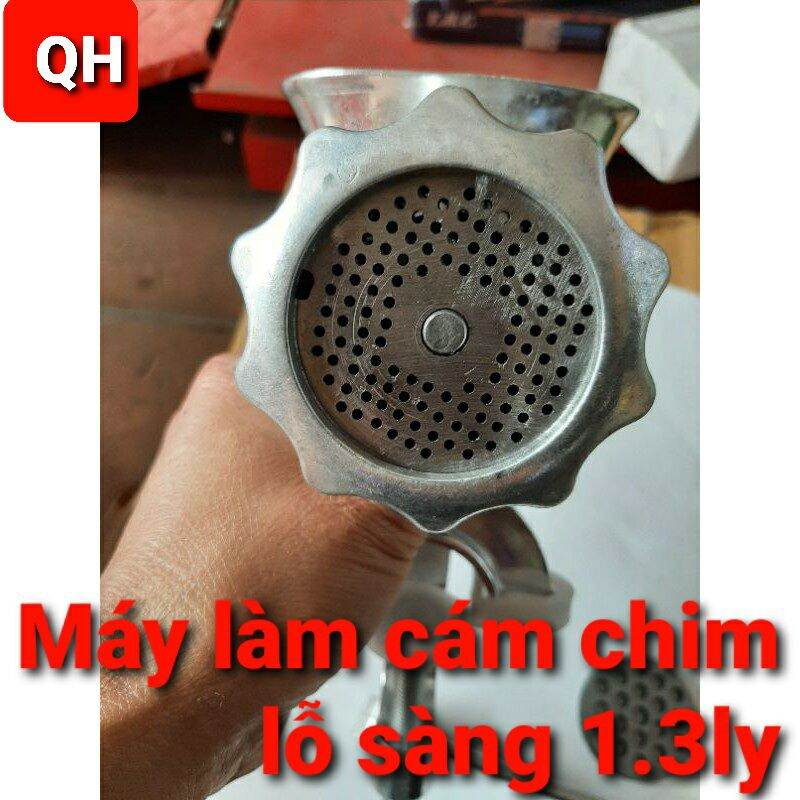 Máy làm cám chim 6 - Máy ép cám chim lỗ xàng 1.3ly