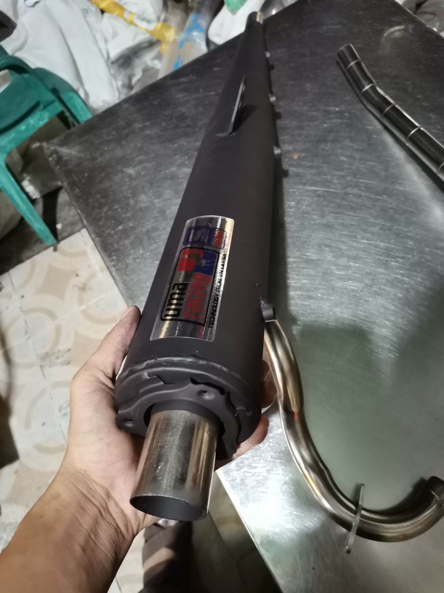 pô xe máy uma v4 1. 1 Wave rsx Wave s 110 ( có cổ pô chưa bao gom che pô và tiêu)