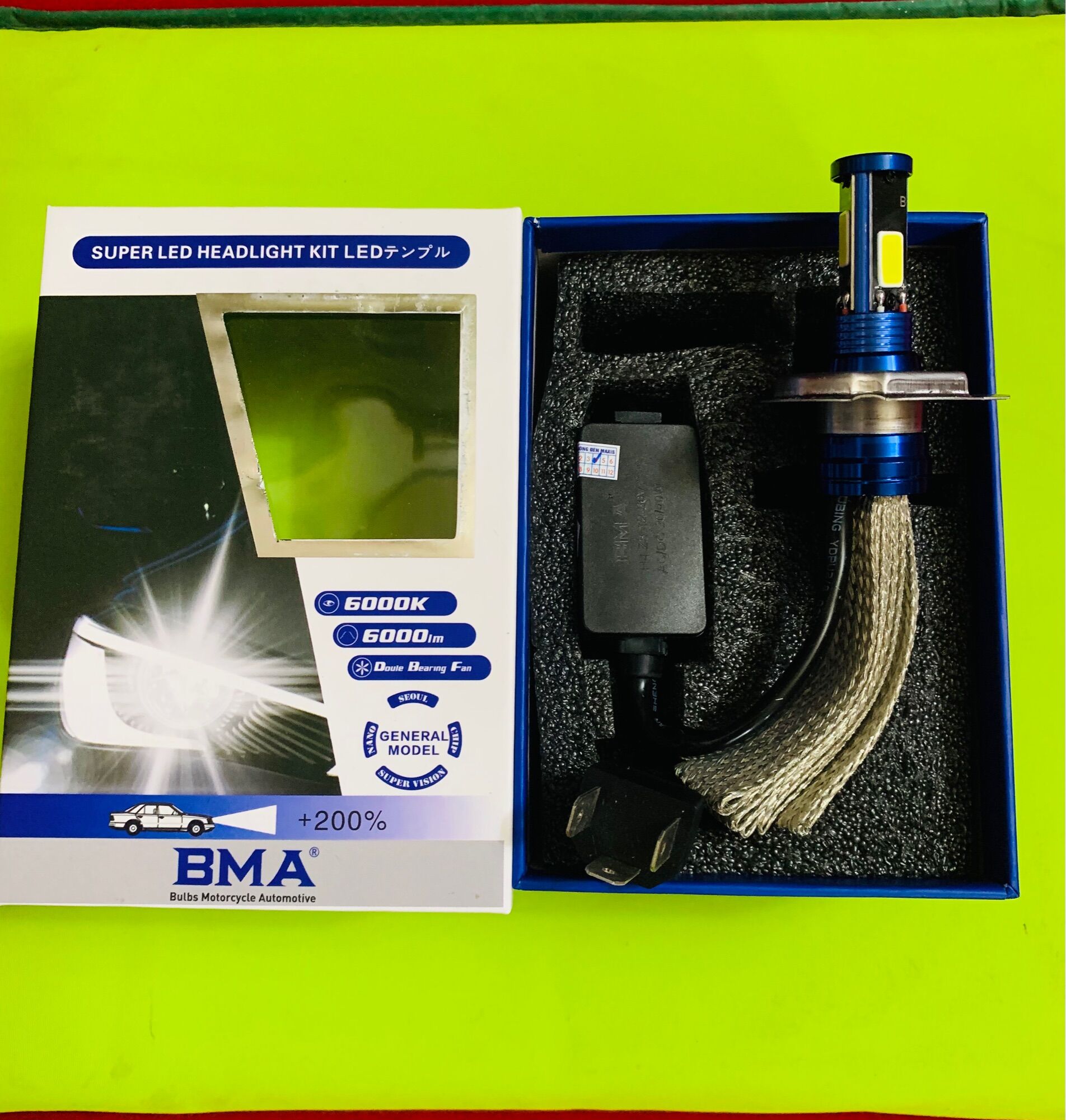 Đèn led H4 /40W BMA cao cấp siêu sáng cho xe máy