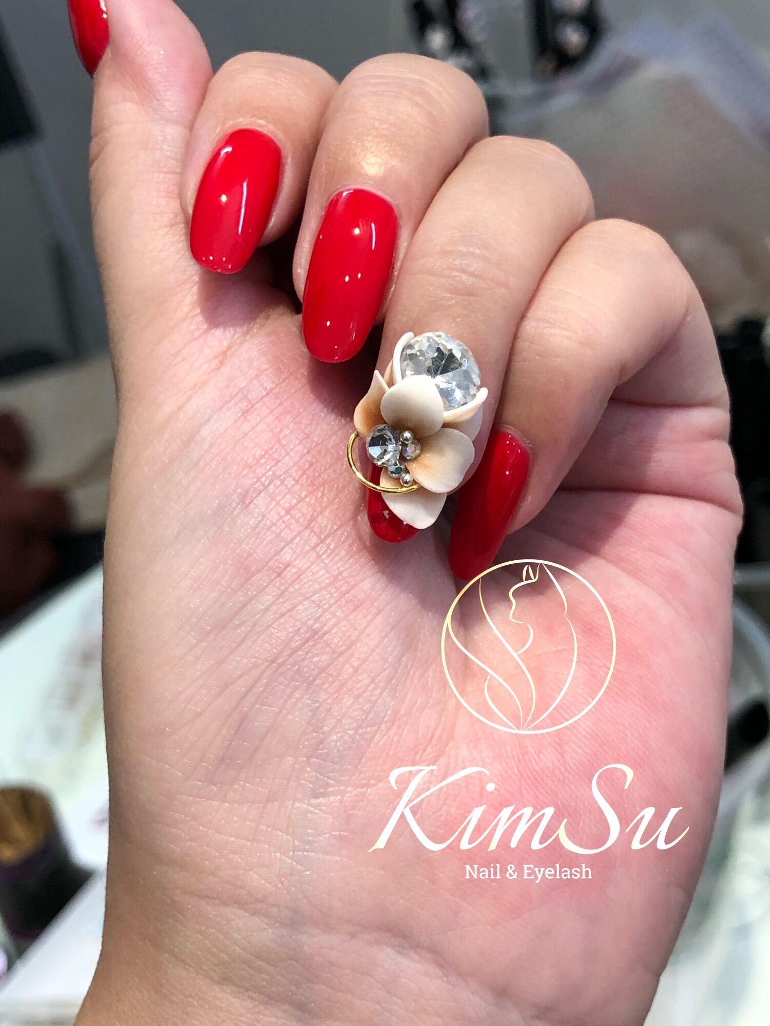 Hoa bột - phụ kiện nail - mai nửa