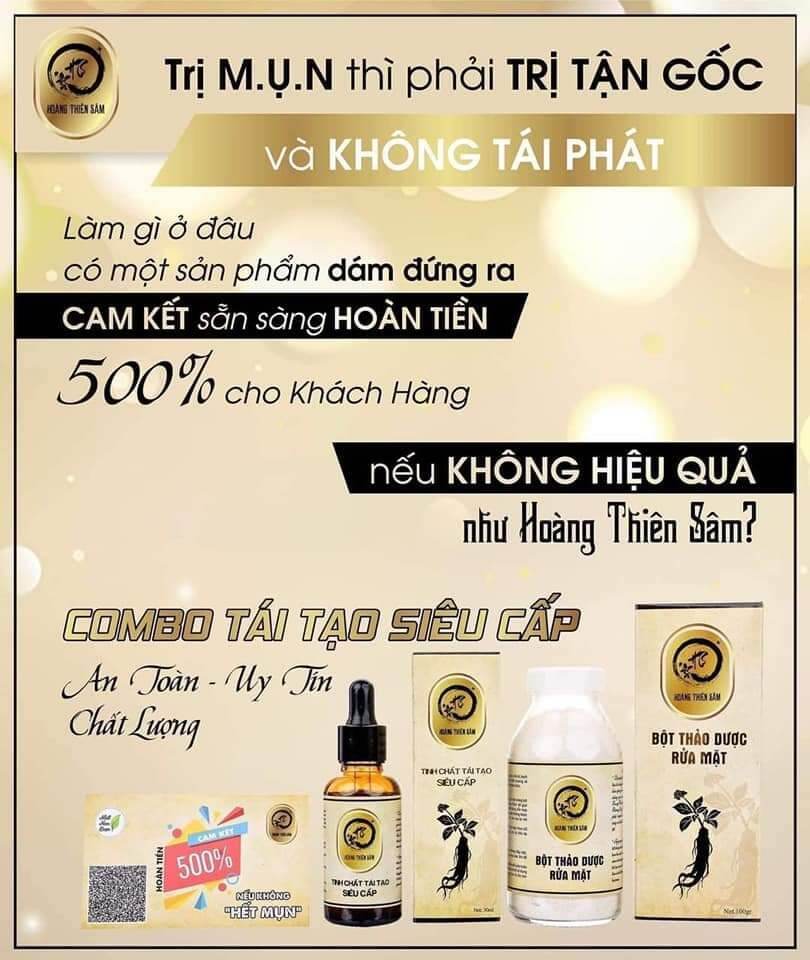 ComBo Tinh Chất Hoàng Thiên Sâm 30ml – Giảm Mụn Nám Sẹo RỖ Hiệu Quả