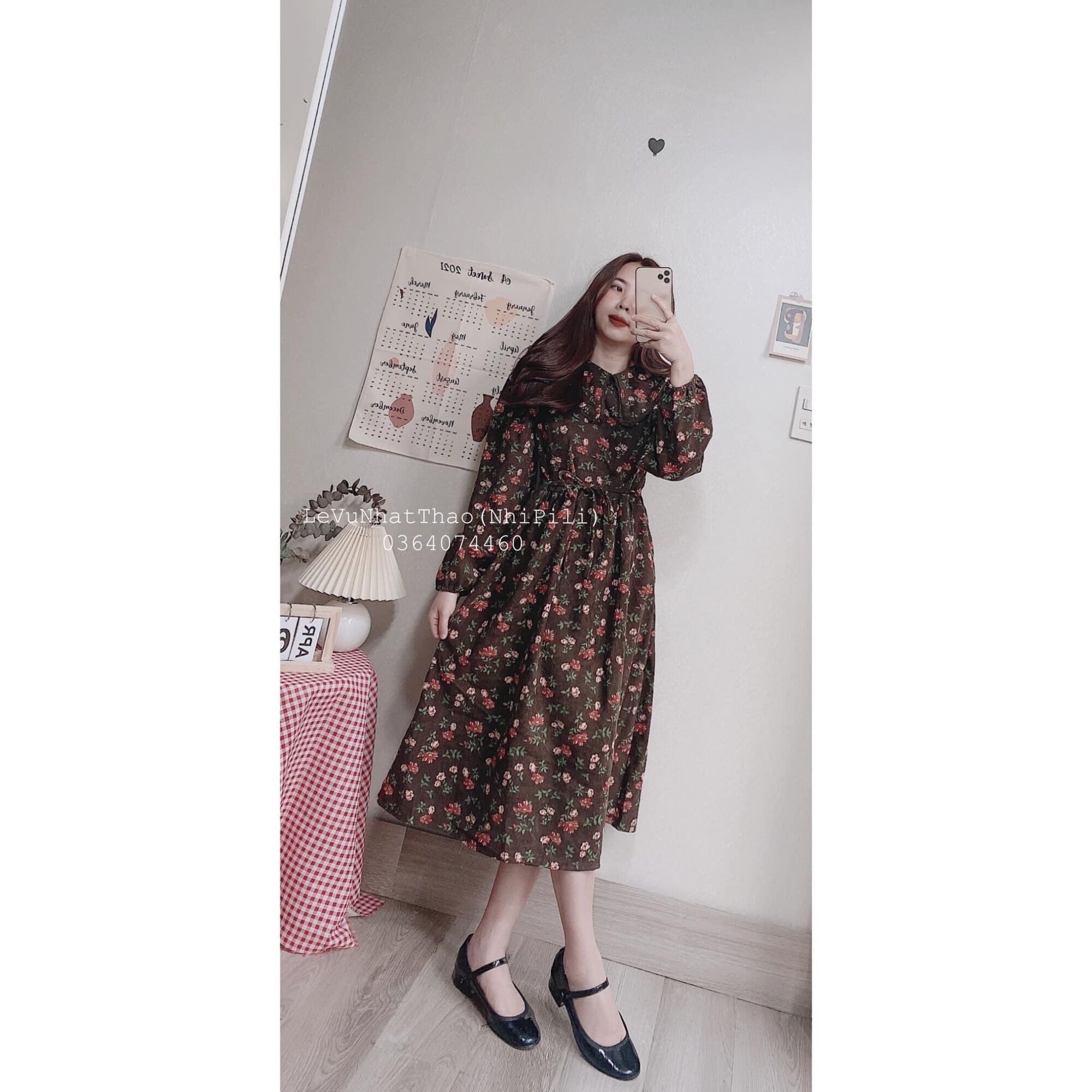 Váy Babydoll hoa nhí - V001