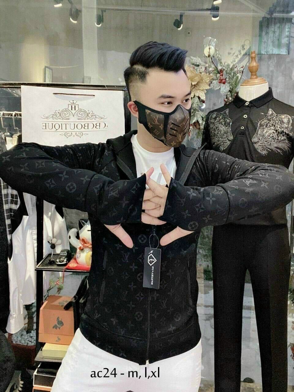 [HCM]Áo khoác chống nắng Nam Nữ đều mặc được vải uni cao cấp mềm mịn hoa văn chìm