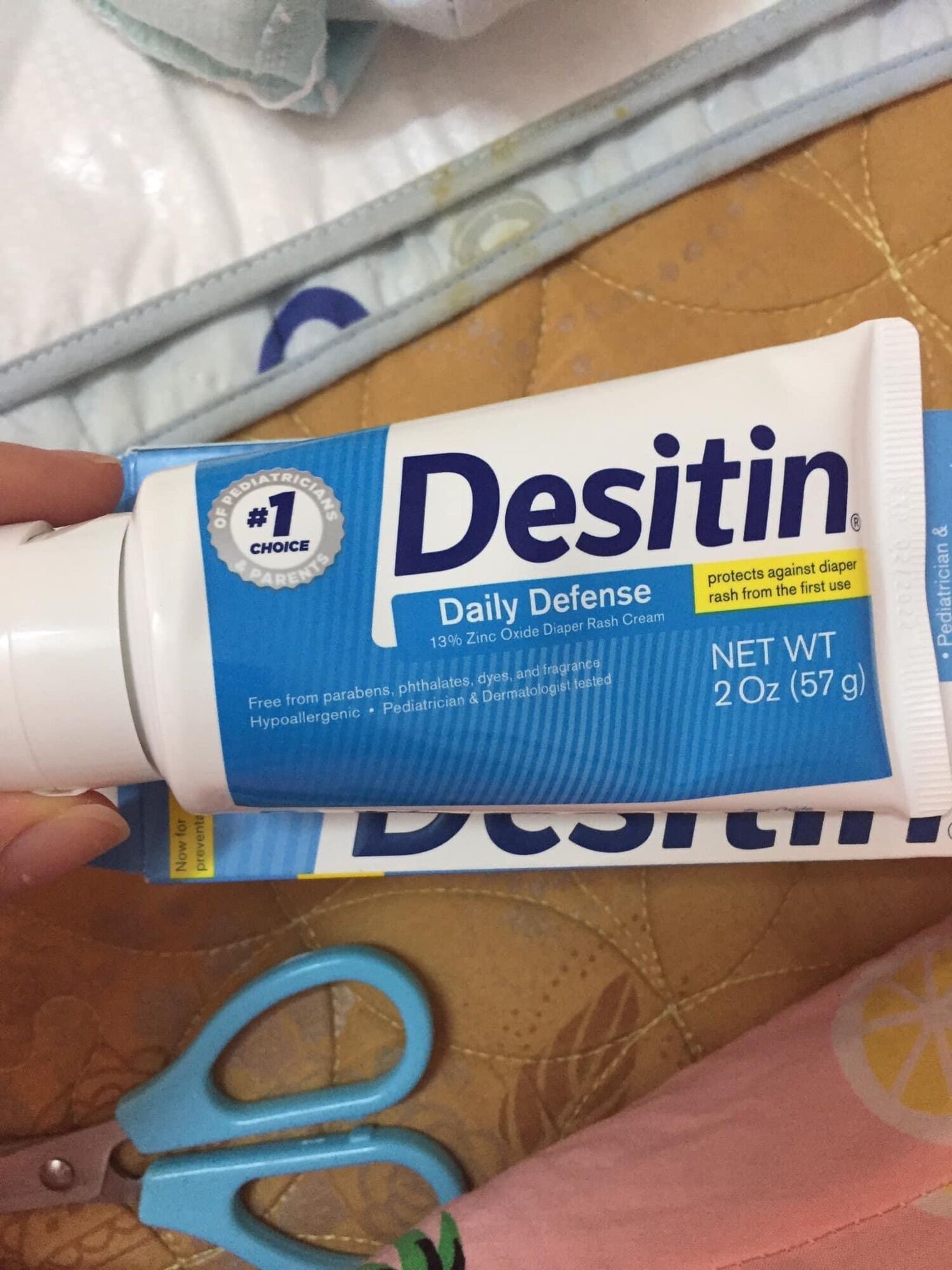 Kem chống hăm desitin xanh dương
