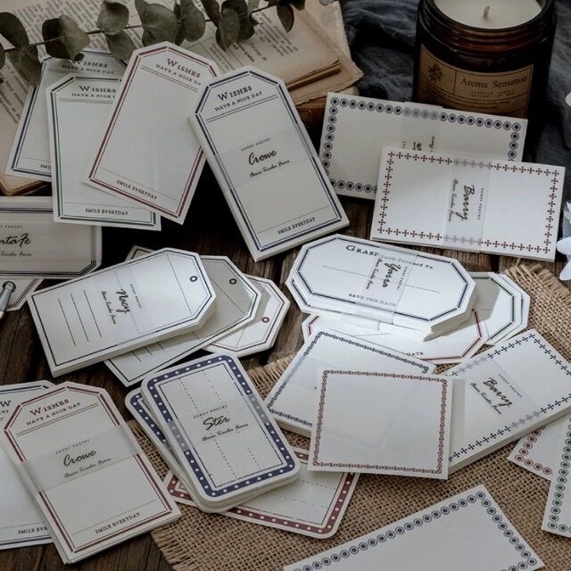 Tập 30 Labels Trang Trí Kiểu Cổ Điển