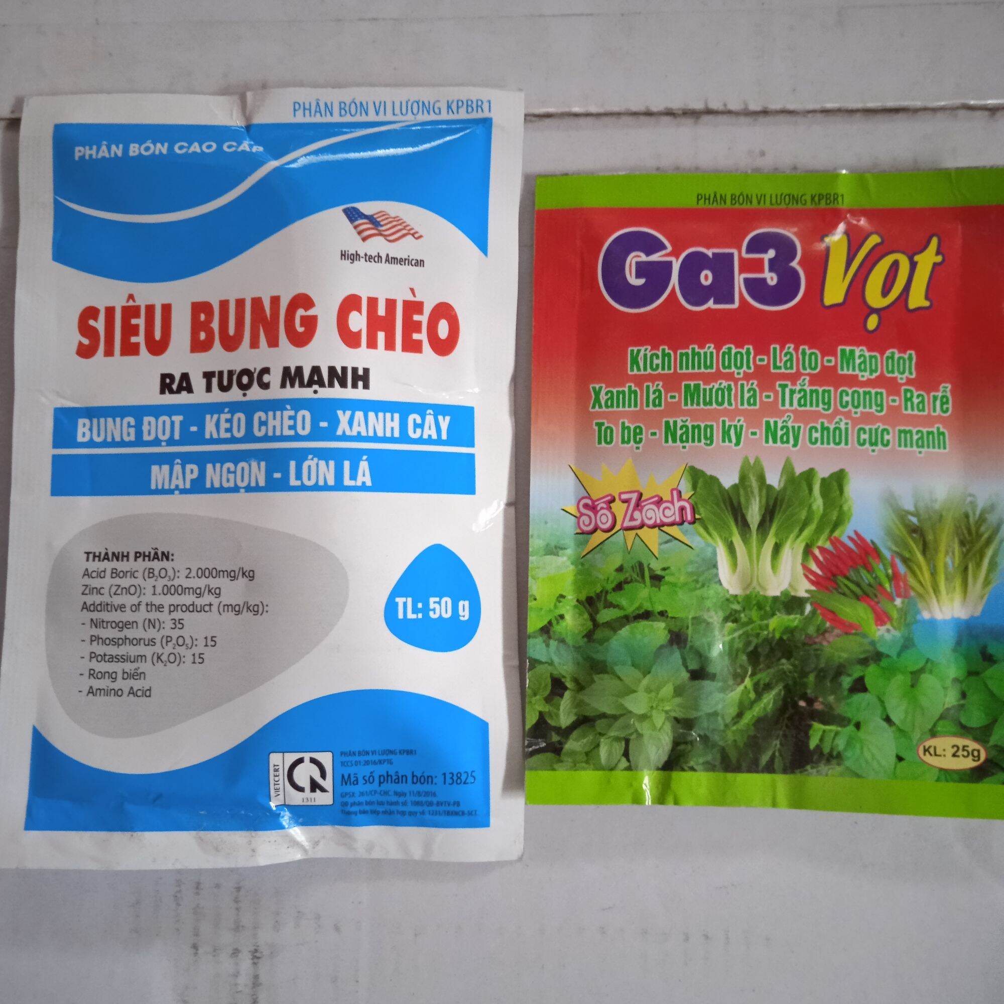 Combo phân bón bung chồi vọt đọt mập đọt cực nhanh