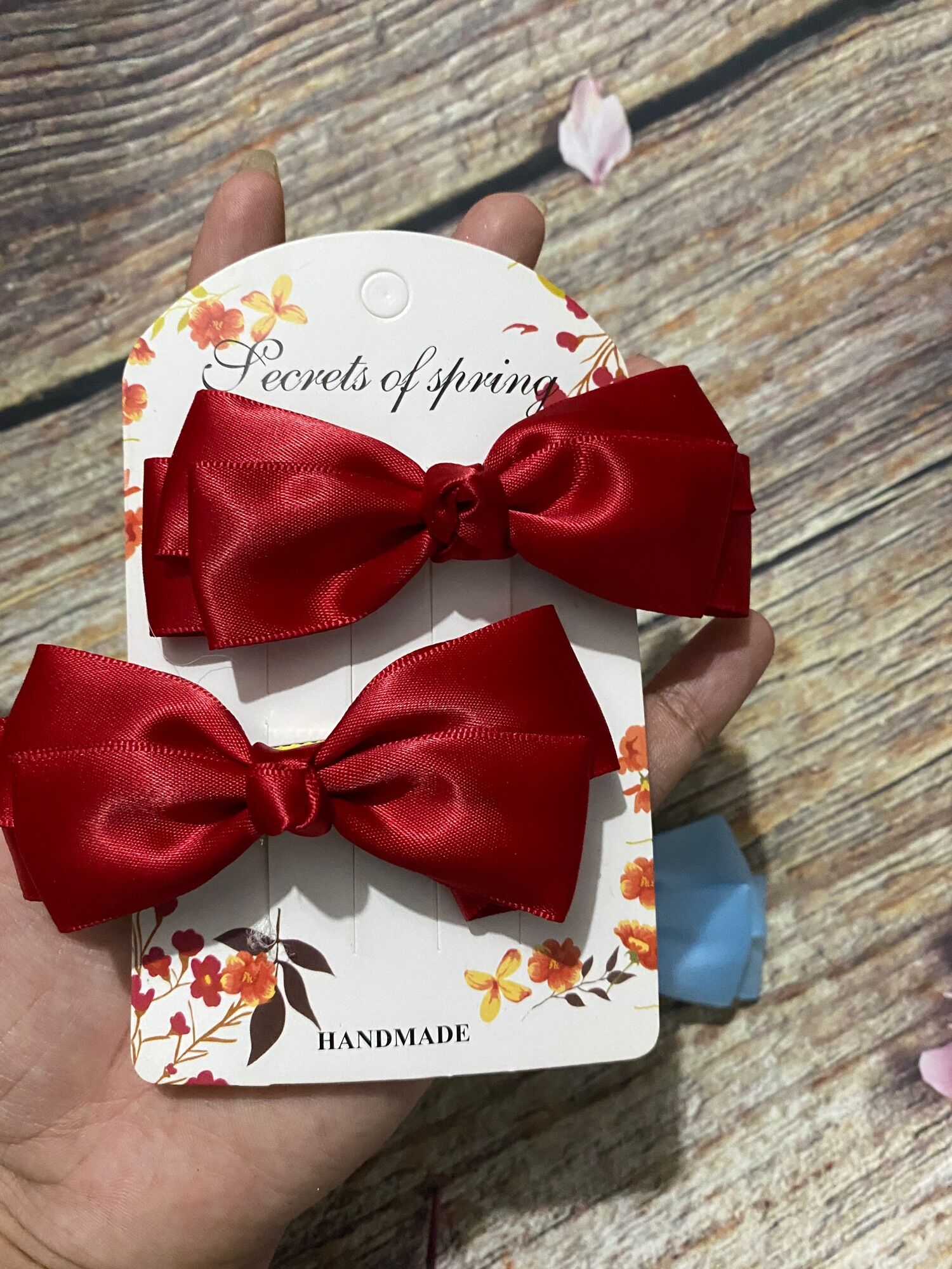 Cặp 2 kẹp mái nơ xinh 3 lớp