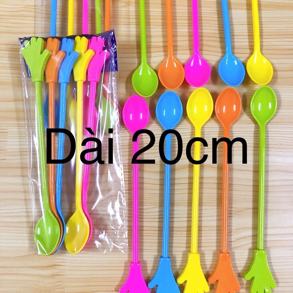 Set 10 Muỗng Cà Phê Hình BÀN TAY (Dài 20cm)