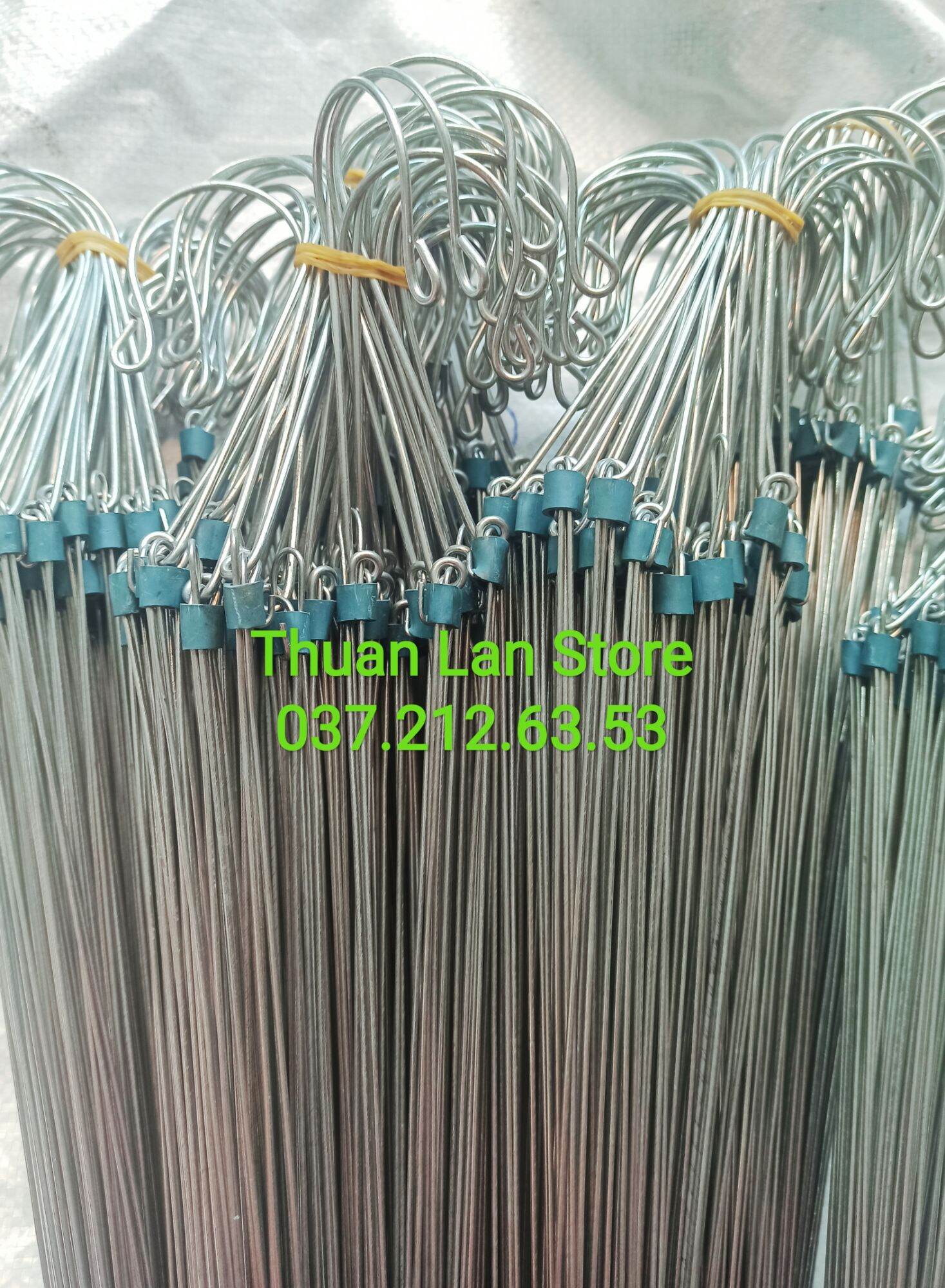 Set 5c Móc Kẽm Treo Lan Dài 60cm ( Tổng thể 70cm )