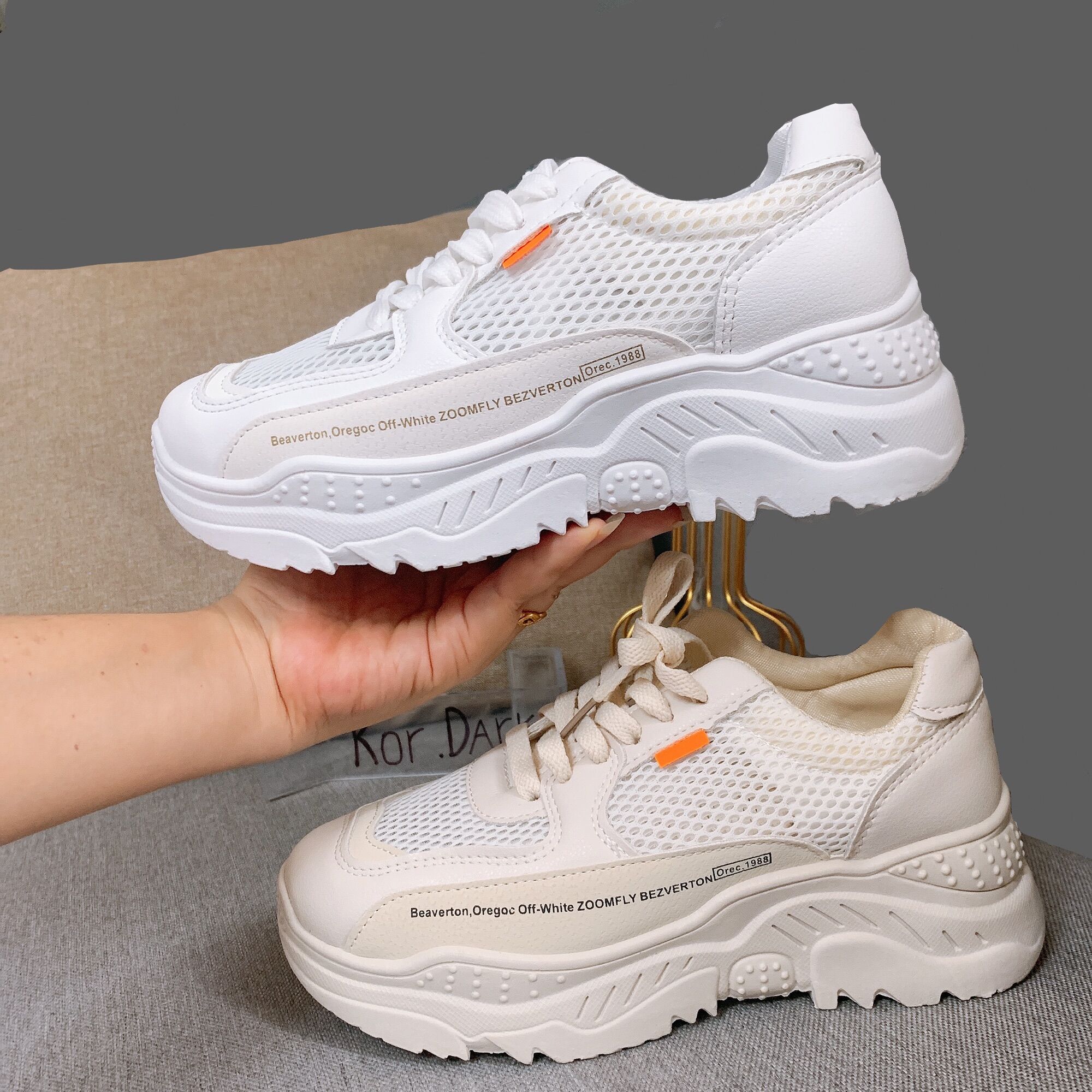 GIẦY THỂ THAO NỮ SNEAKER ,ĐẾ CAO 6cm