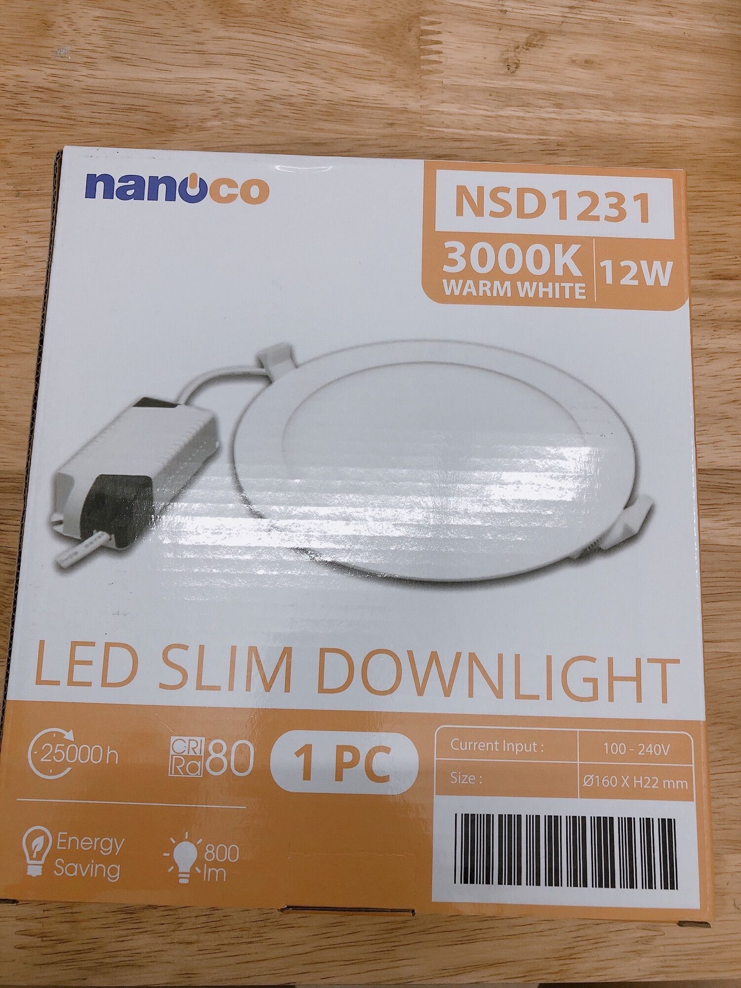 [HCM]đèn led âm Trần 12w nanoco