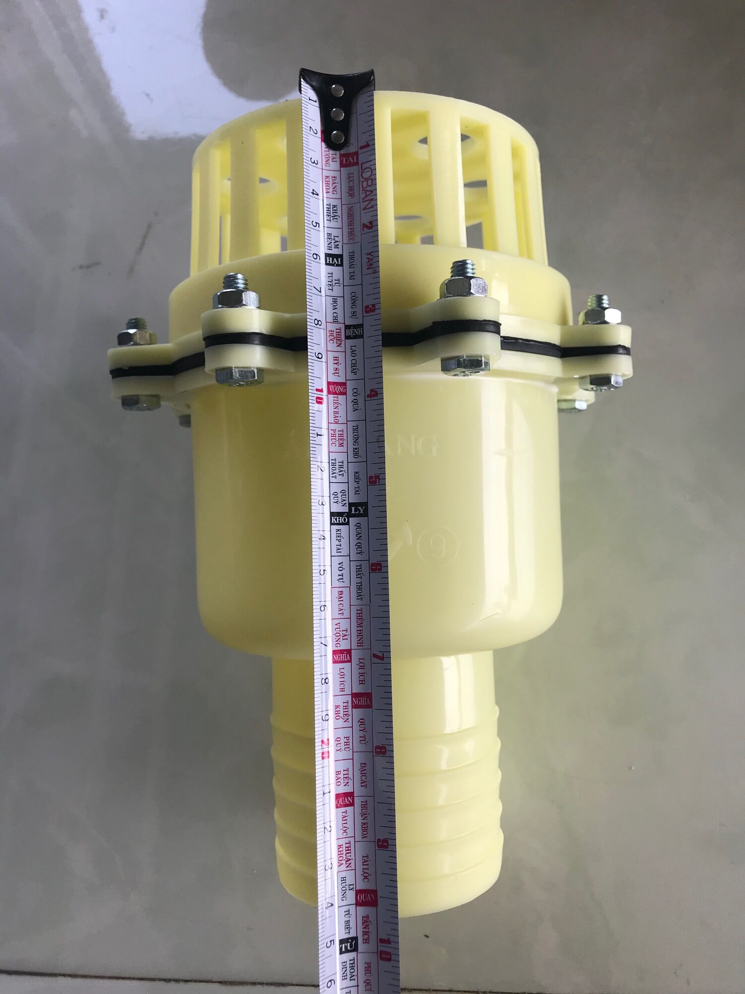 Lúp Bê Máy Bơm Nước nhựa trắng (lúp pê Rọ Lọc, Rọ Bơm, Giỏ Hút Nước) phi 90