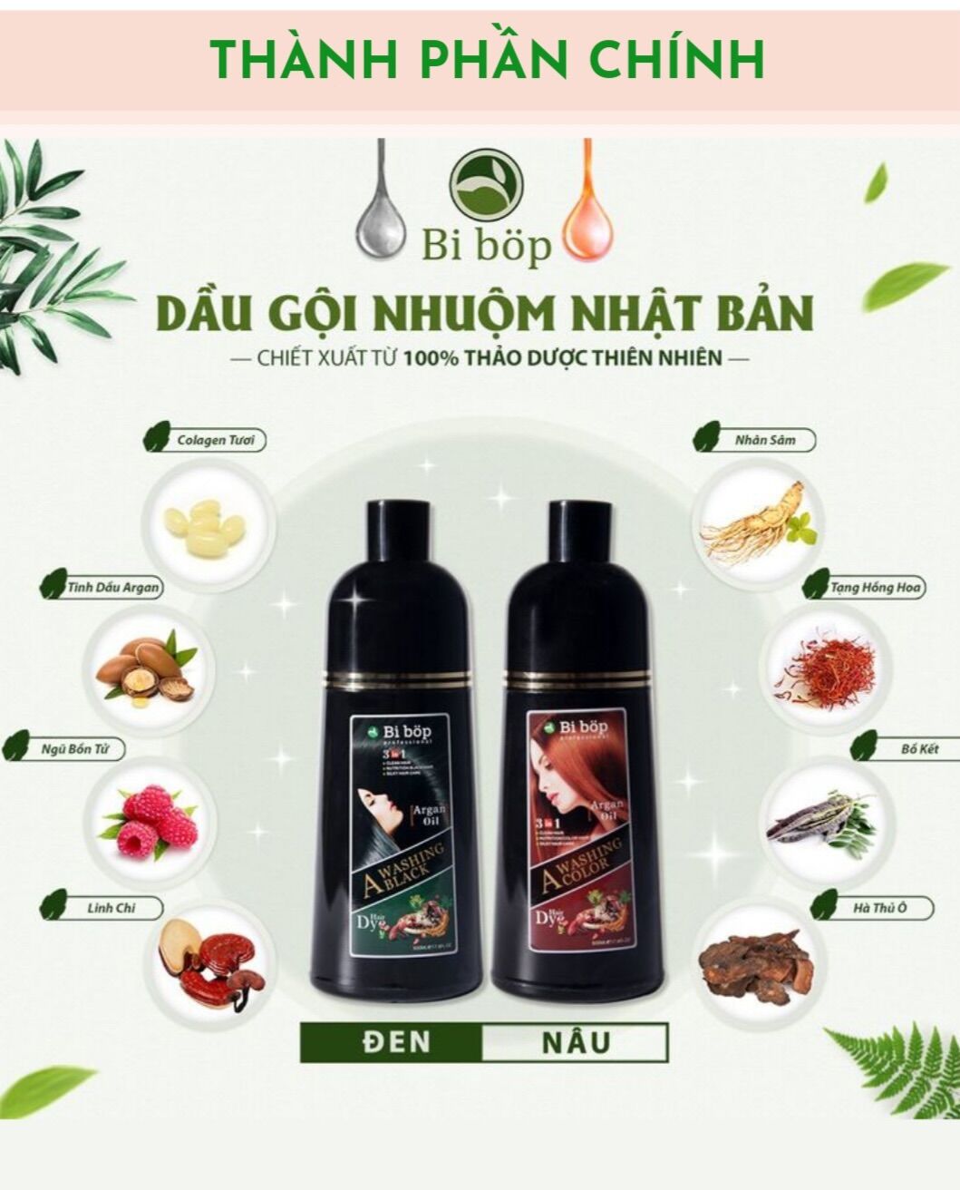 GỘI NHUỘM PHỦ BẠC BIBOP NHẬT BẢN