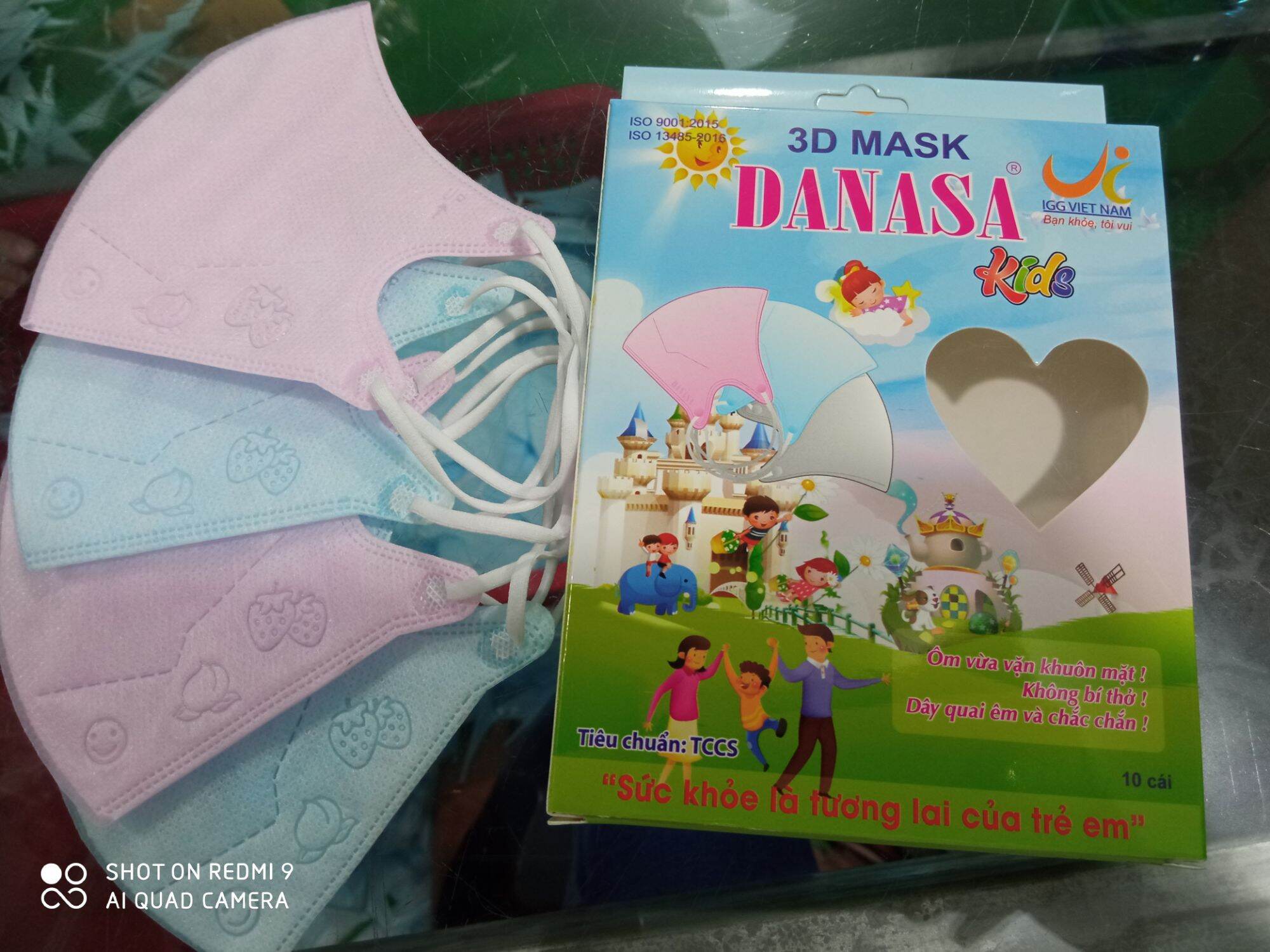 Khẩu trang 3D trẻ em Danasa