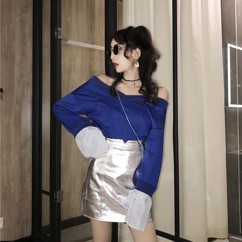 Chân váy kiểu mặt bóng
