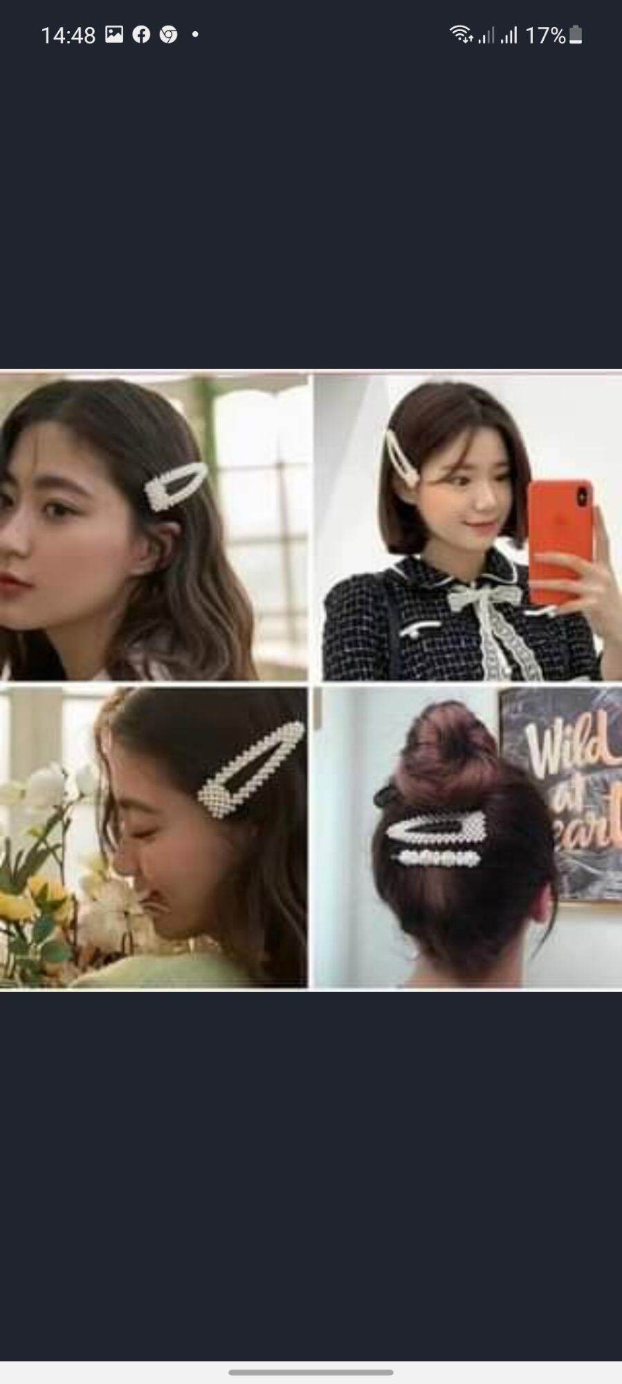 [ Xả Kho ] 2 Kẹp Ngọc Trai Hàng Quốc Siêu Xinh.