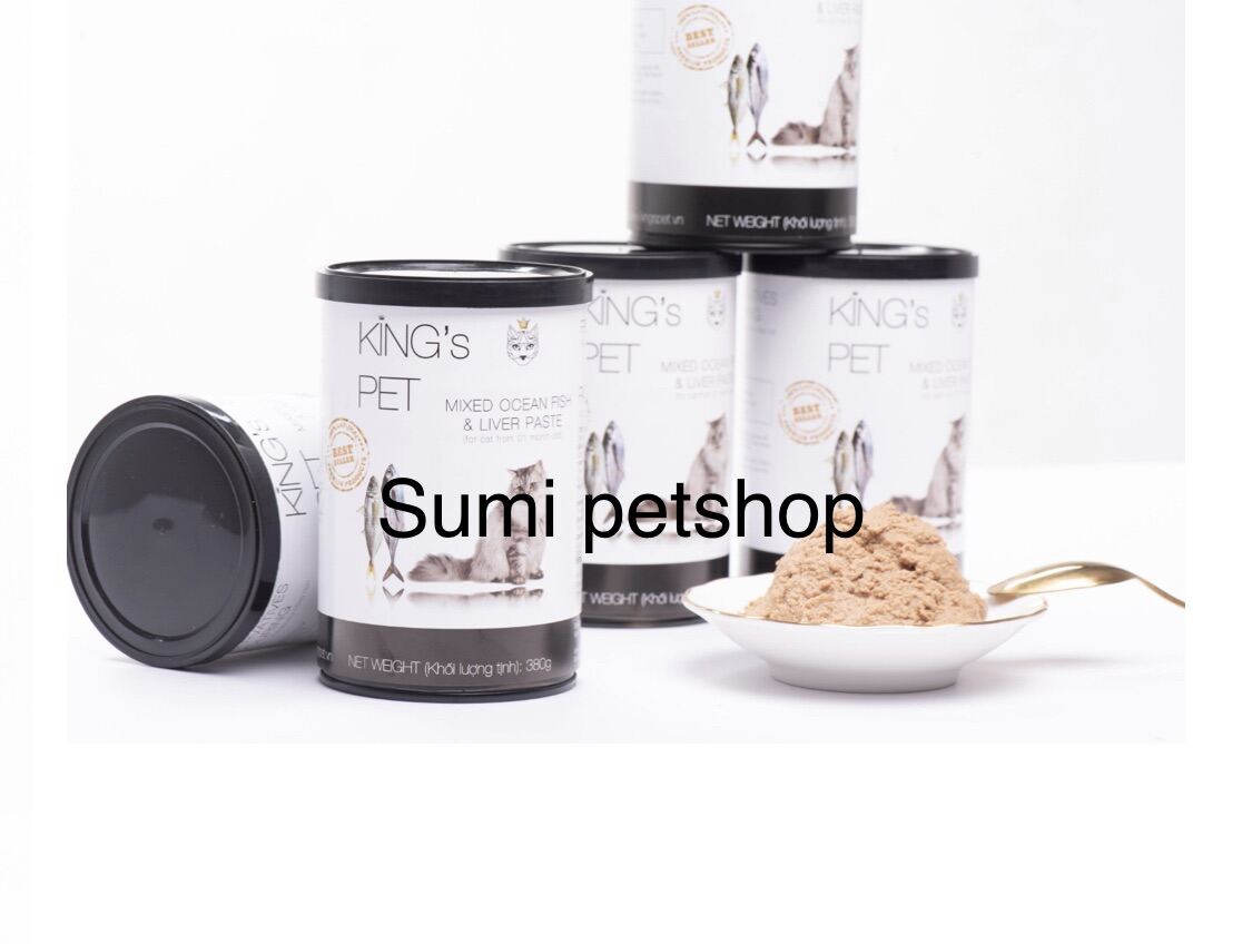 380gr Pate hỗn hợp cá King’s Pet - Thức ăn cho chó mèo
